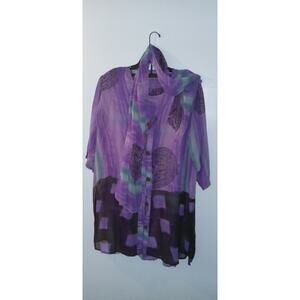 Women four pieces sheer outfit.